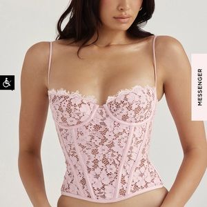 House of cb MILA ROSE LACE UNDERWIRED CORSET